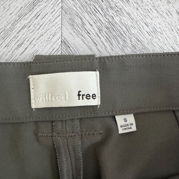 Aritzia | Wilfred Free Green Exposed Zipper Bootcut Dress Pants - Size 8 - Picture 7 of 11